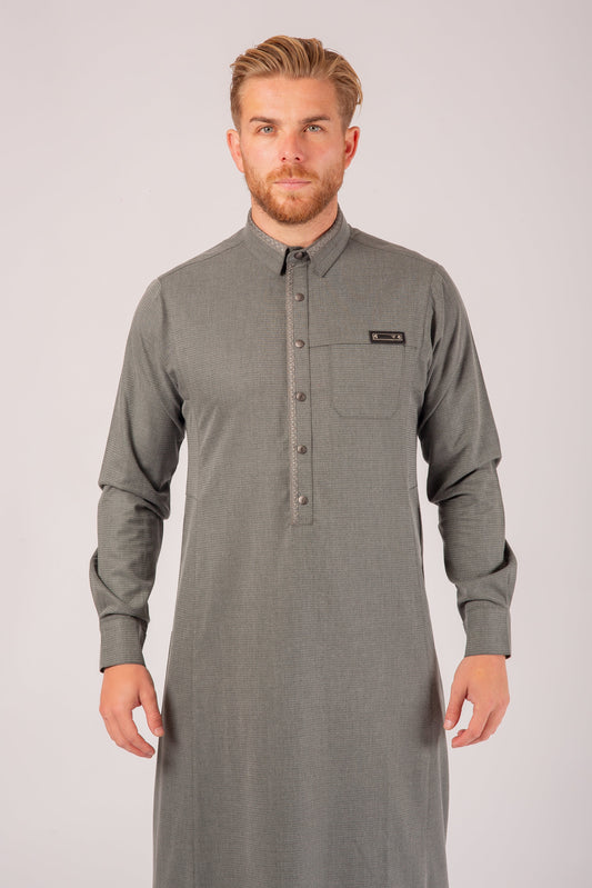 Imperial Sage Thobe - Refined Designer Islamic Wear from London