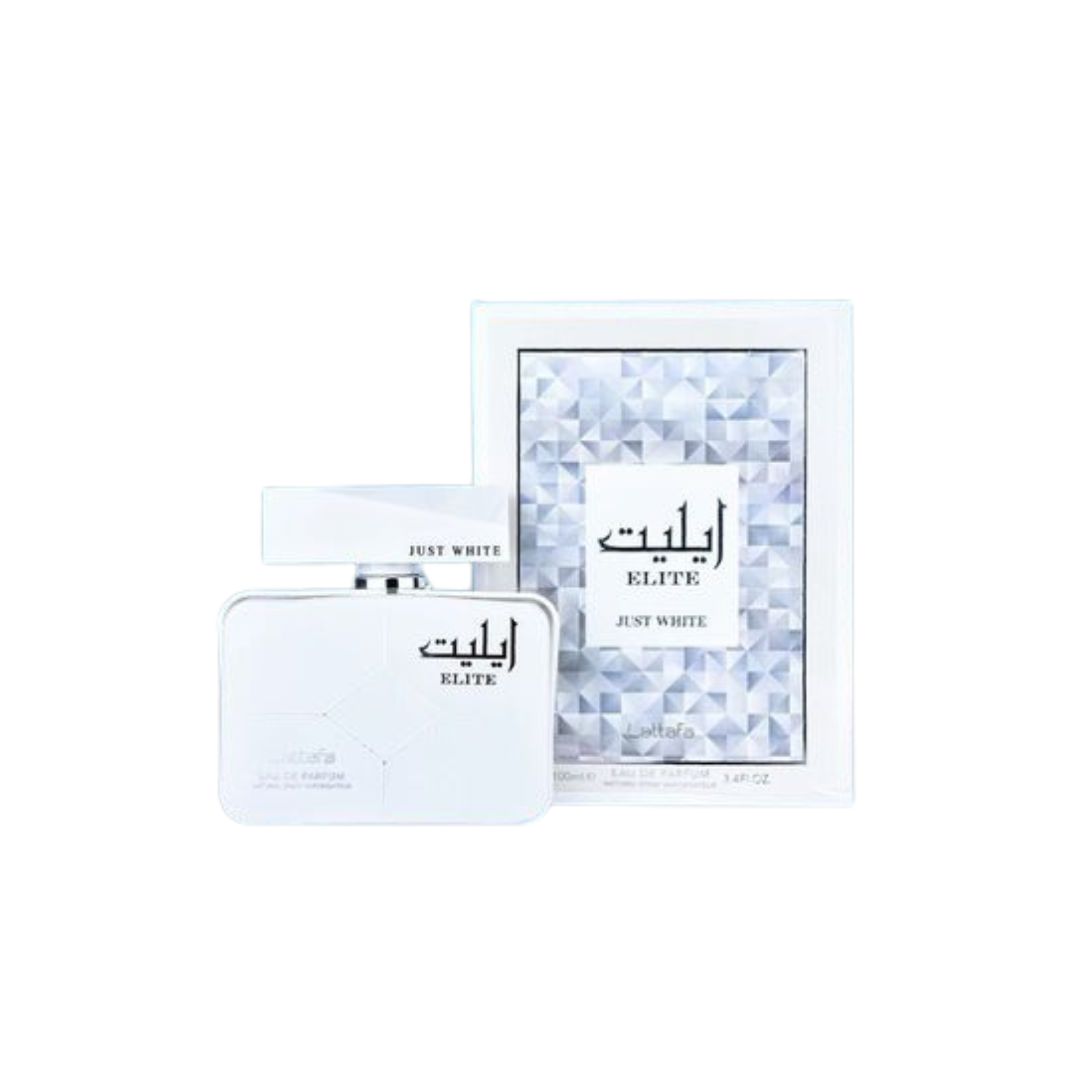 Elite Just White 100ml Eau De Parfum by Lattafa