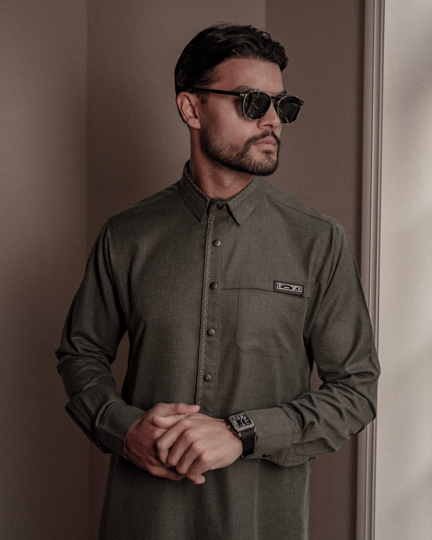 Imperial Sage Thobe - Refined Designer Islamic Wear from London