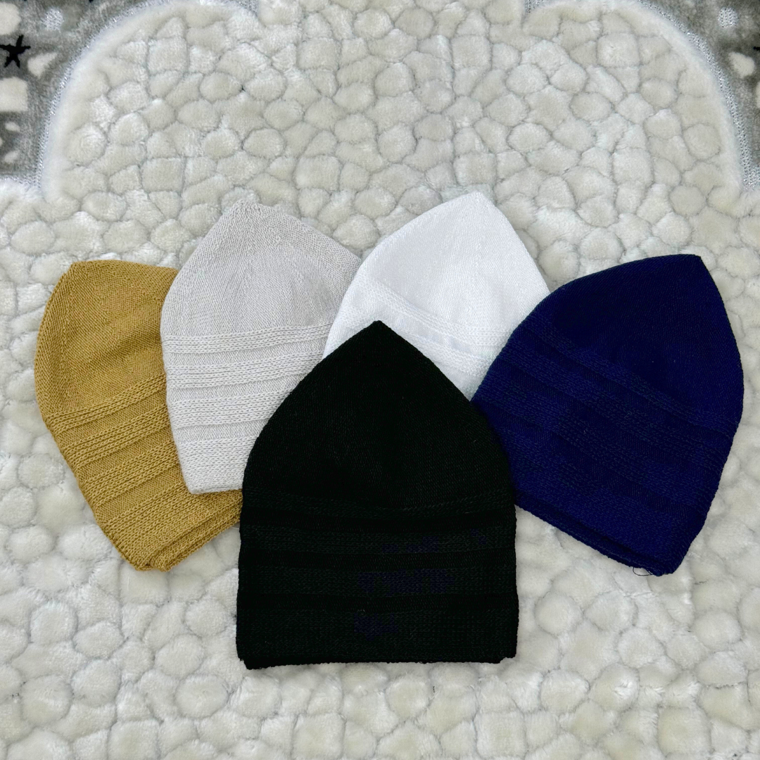 Ribbed Elastic Kufi – Comfortable & Stylish Islamic Headwear