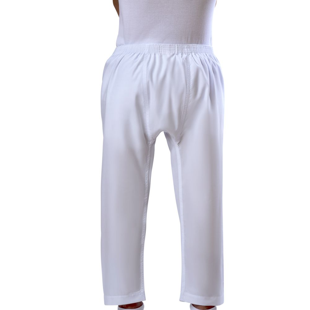 Al Aseel White Thobe Pants Model K (Single-Pocket)