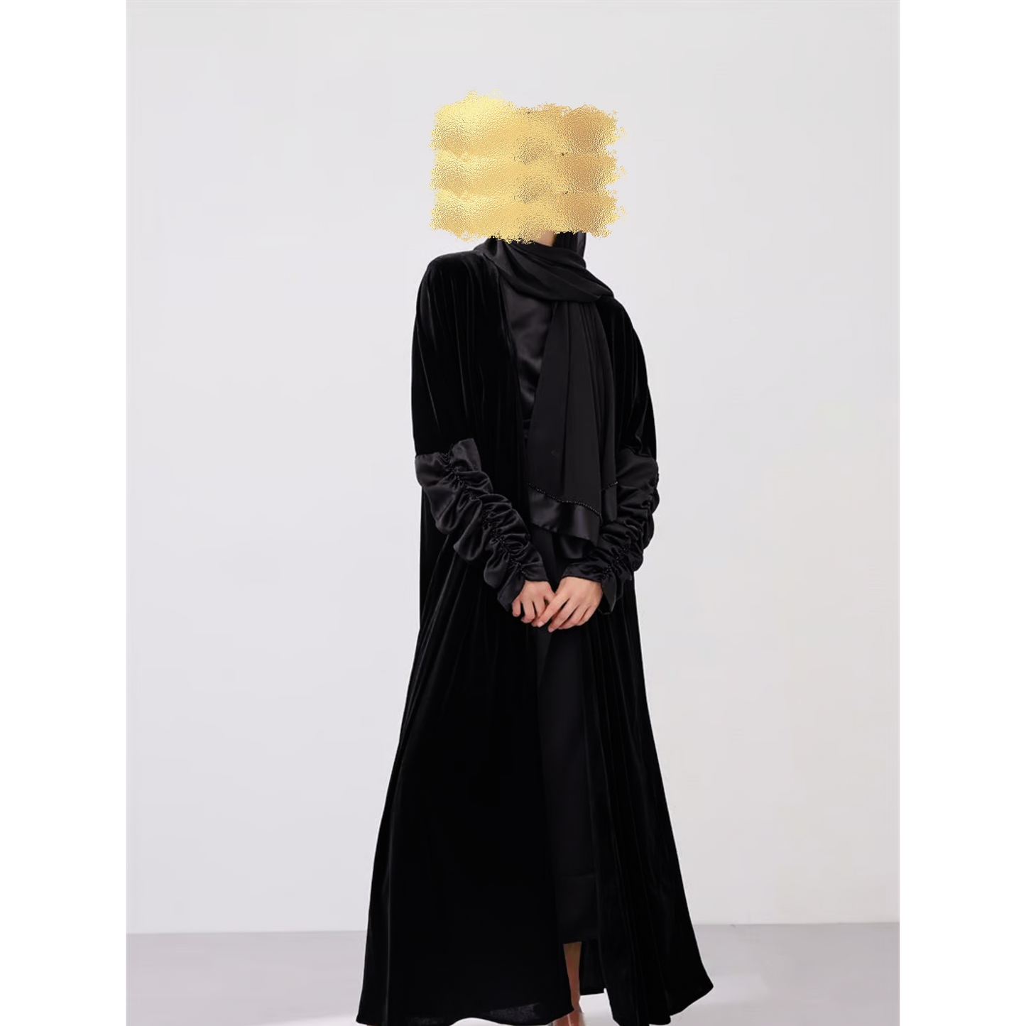 Velvet Abaya Black