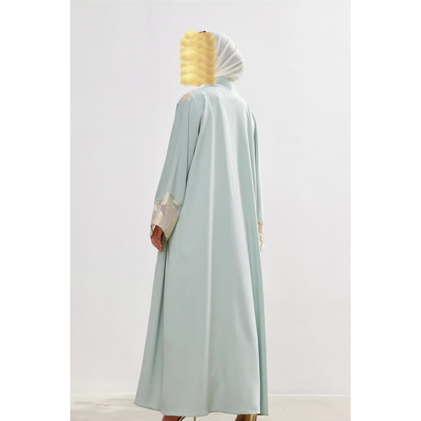 Gold and Mint Abaya