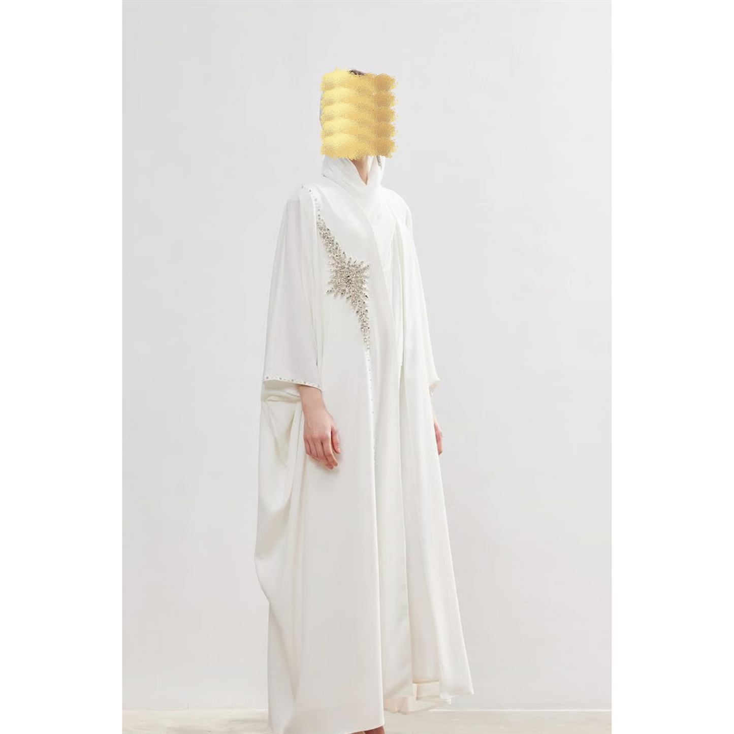 White Diamond Abaya