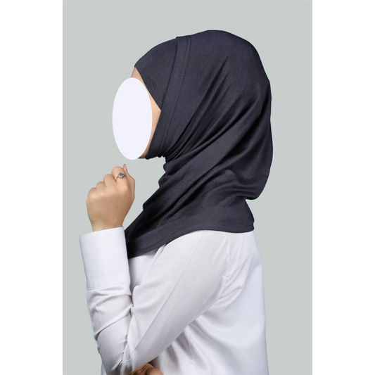 Charcoal Two-Piece Hijab (Adults)