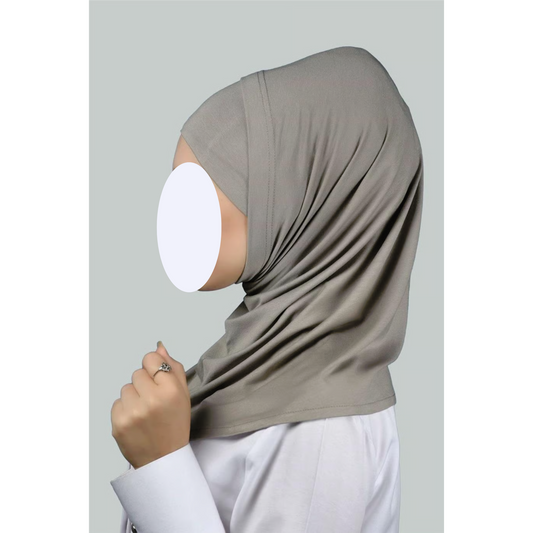 Grey Two-Piece Hijab (Adults)