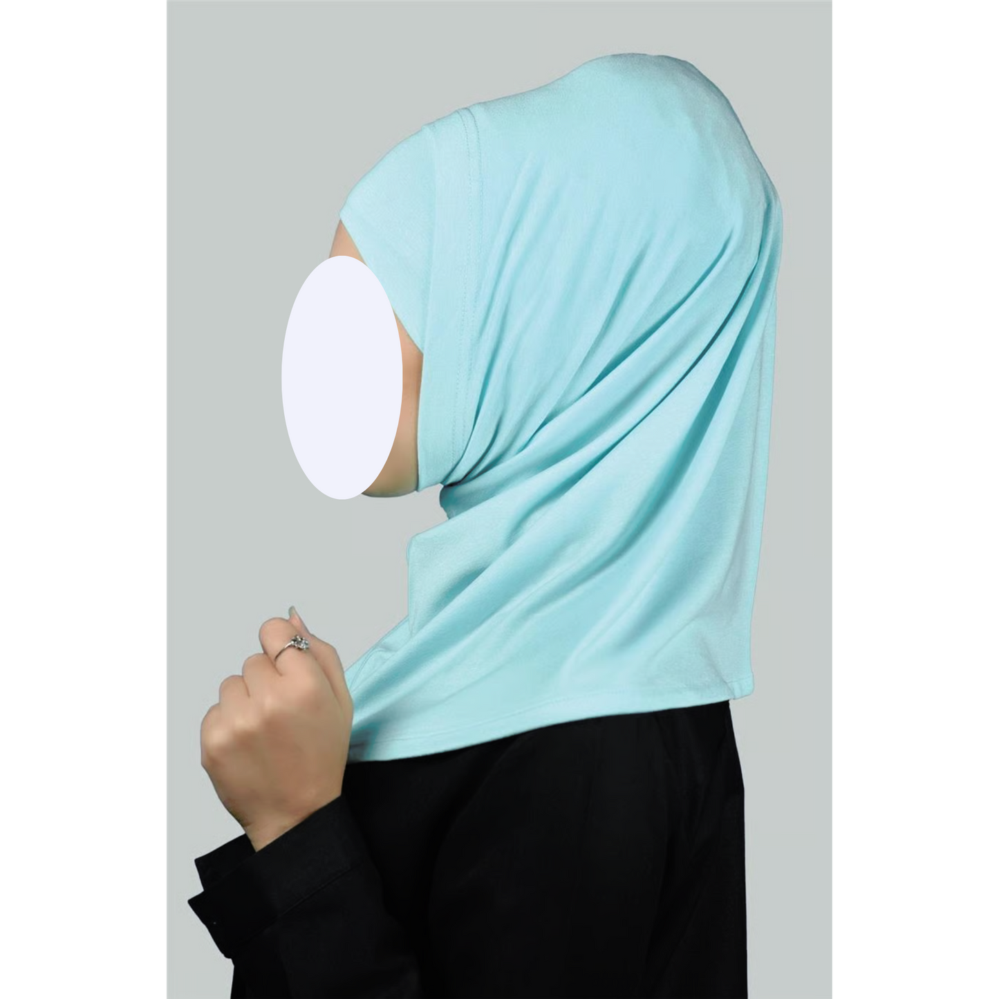 Baby Blue Two-Piece Hijab (Adults)