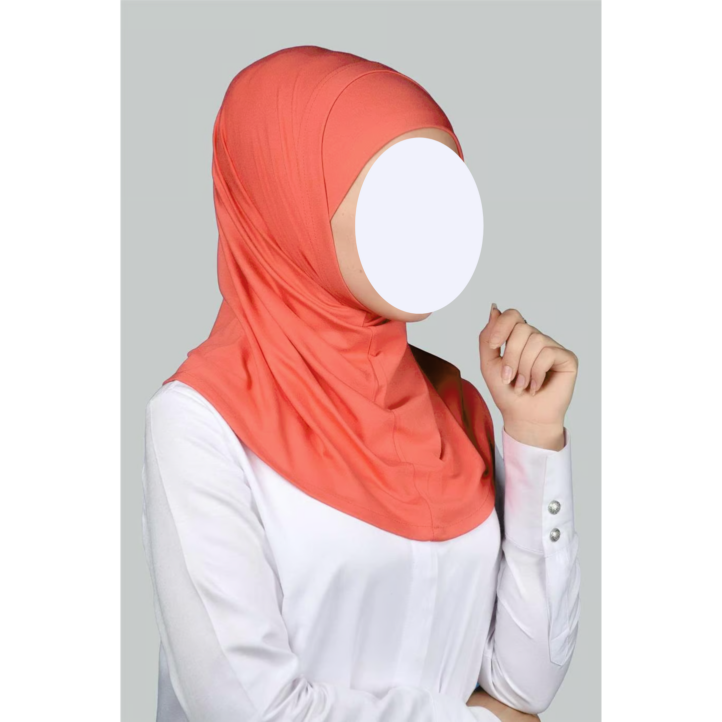 Grapefruit Two-Piece Hijab (Adults)