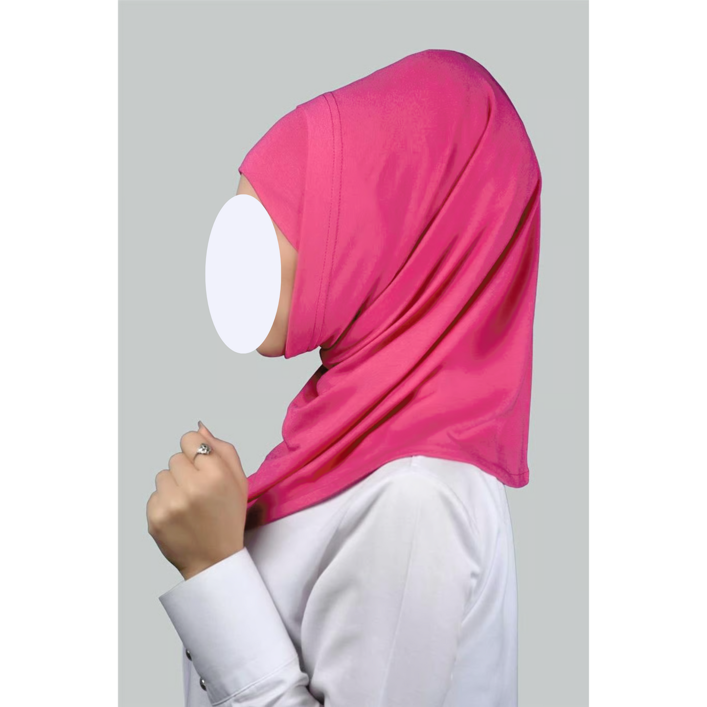 Hot Pink Two-Piece Hijab (Adults)