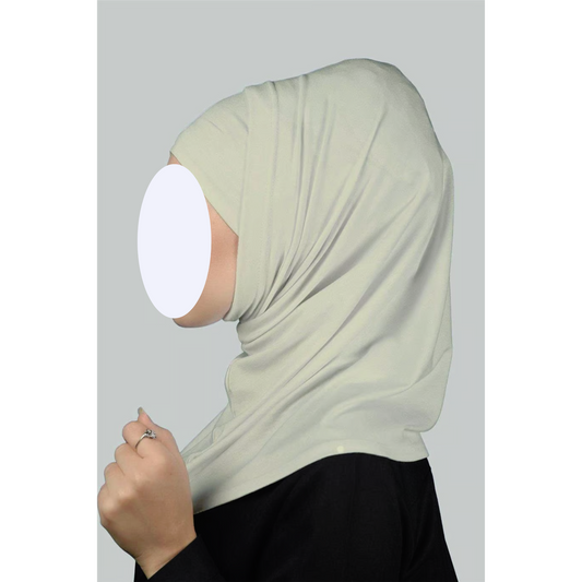 Cream Two-Piece Hijab (Adults)