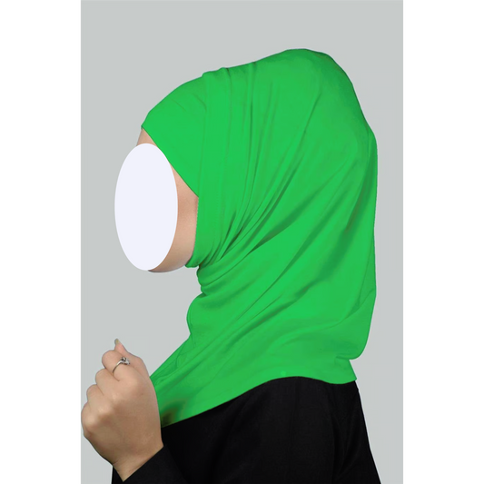 Light Green Two-Piece Hijab (Adults)