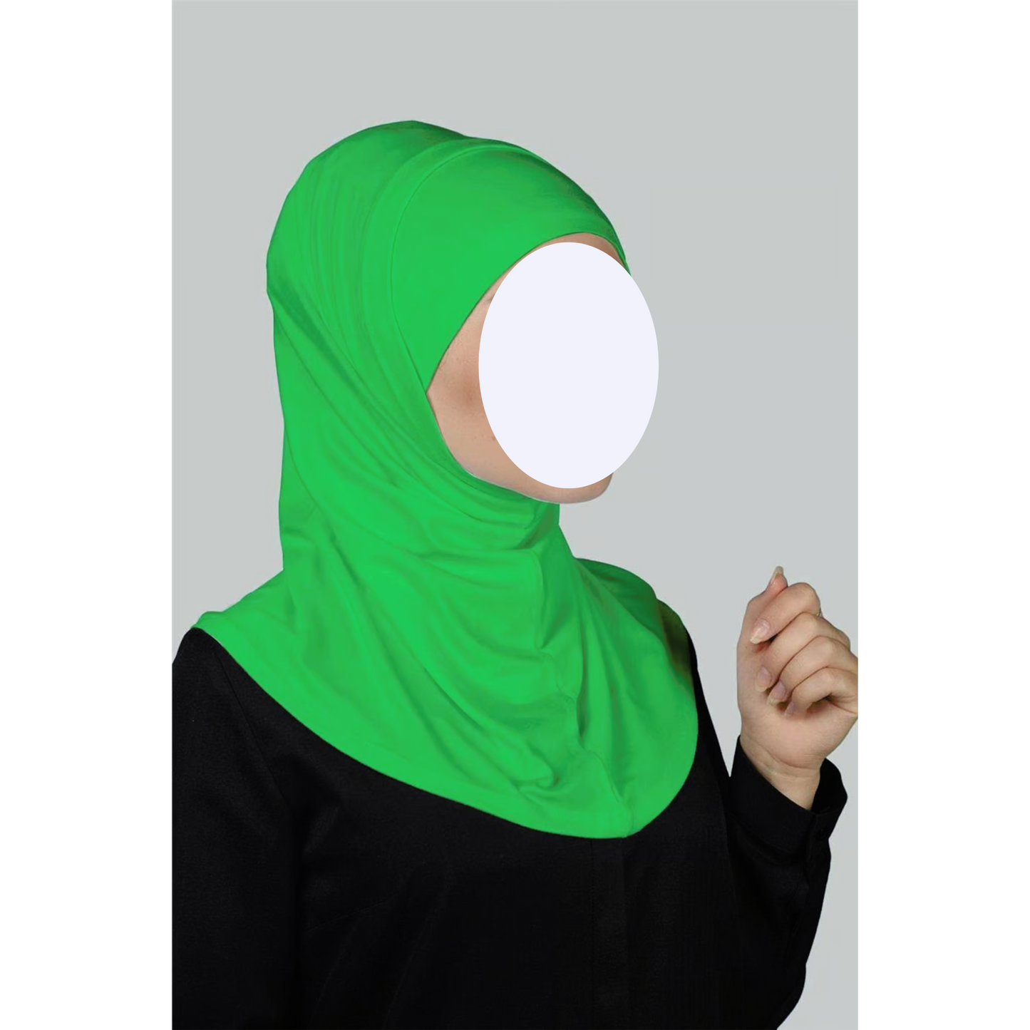 Light Green Two-Piece Hijab (Adults)