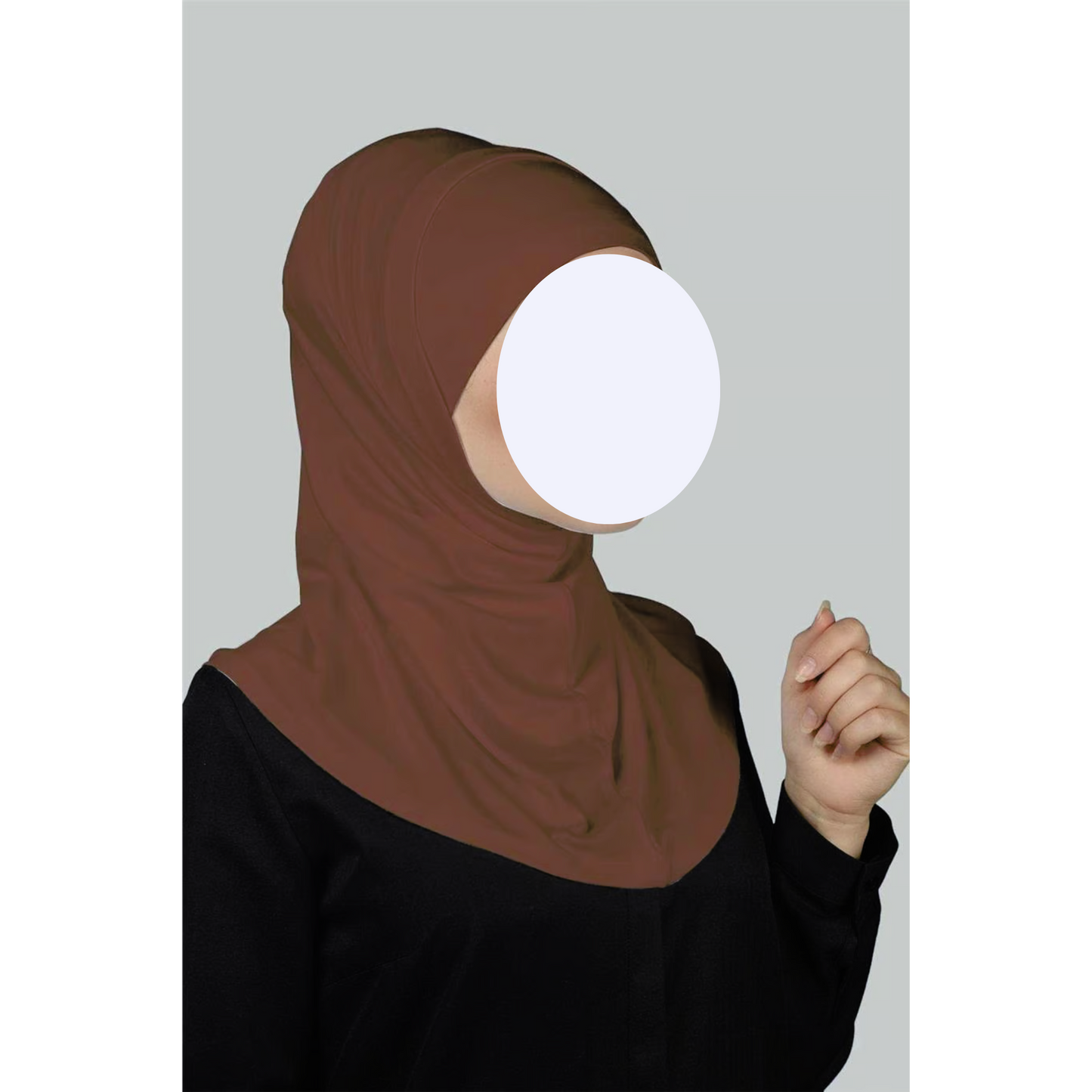 Light Brown Two-Piece Hijab (Adults)