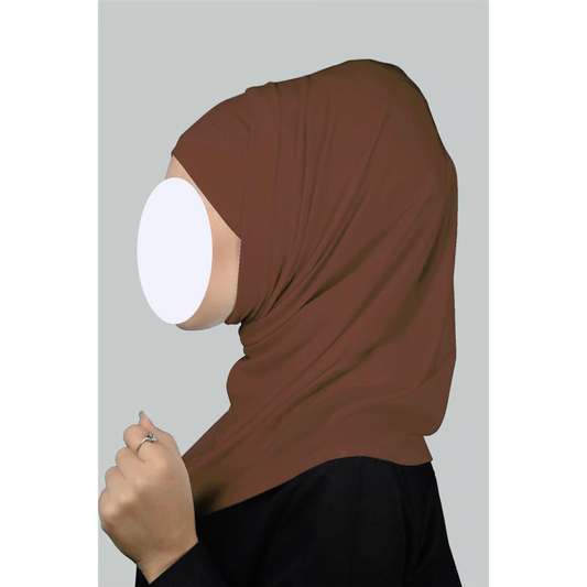 Light Brown Two-Piece Hijab (Adults)