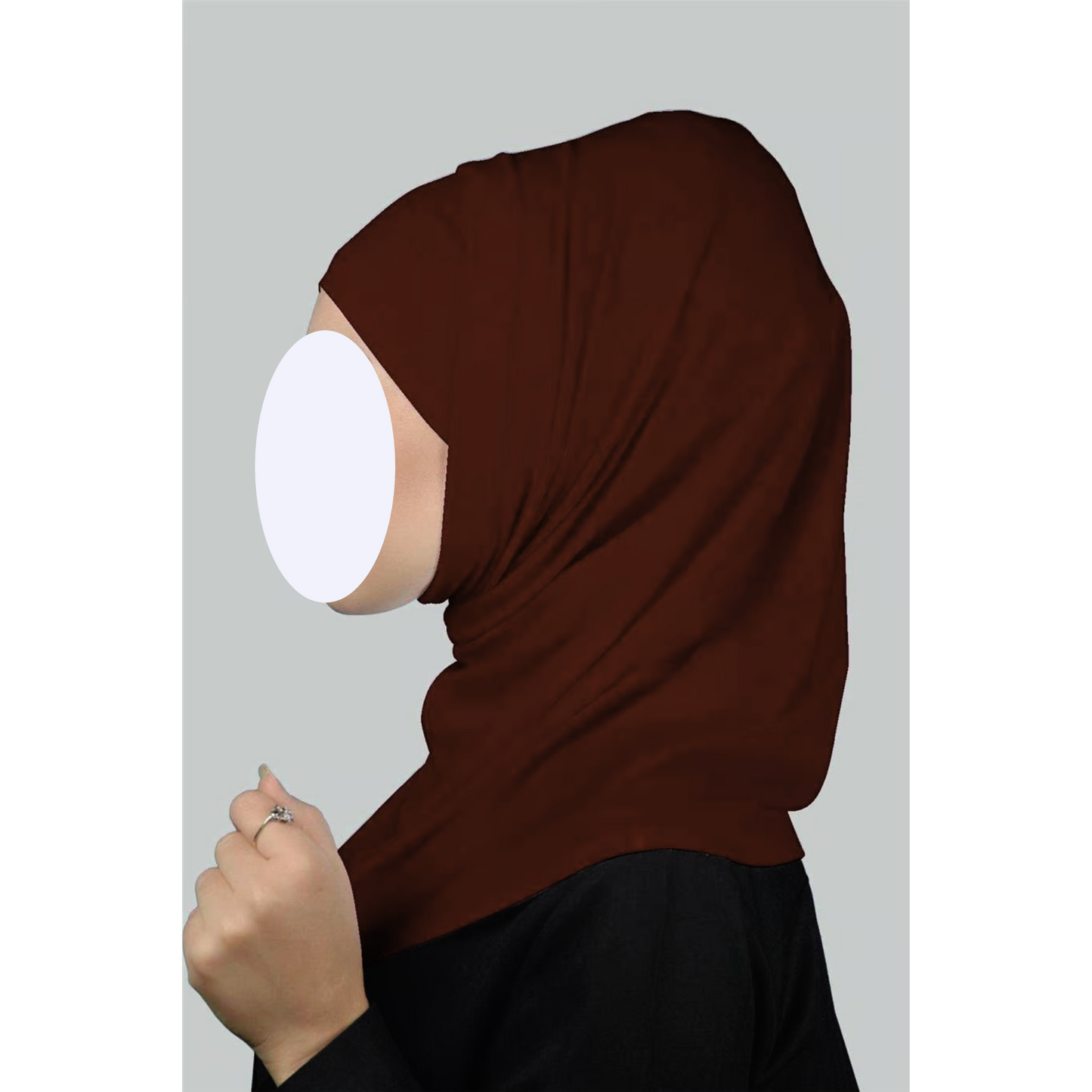 Burgundy Two-Piece Hijab (Adults)