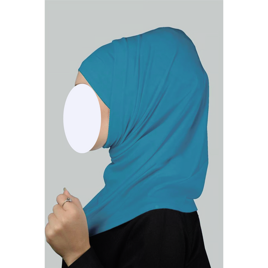 Turquoise Two-Piece Hijab (Adults)