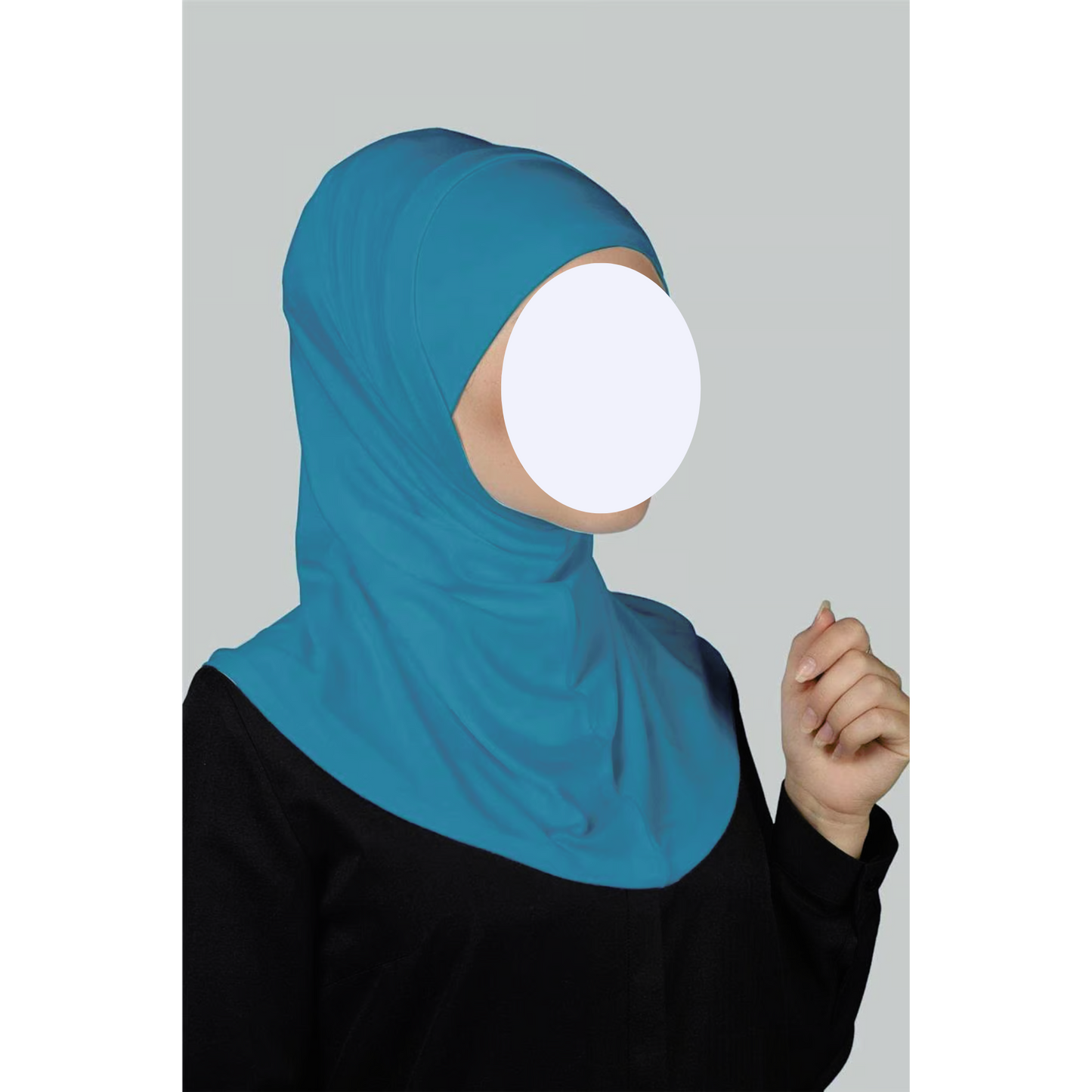 Turquoise Two-Piece Hijab (Adults)