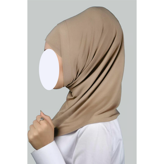 Dark Latte Two-Piece Hijab (Adults)