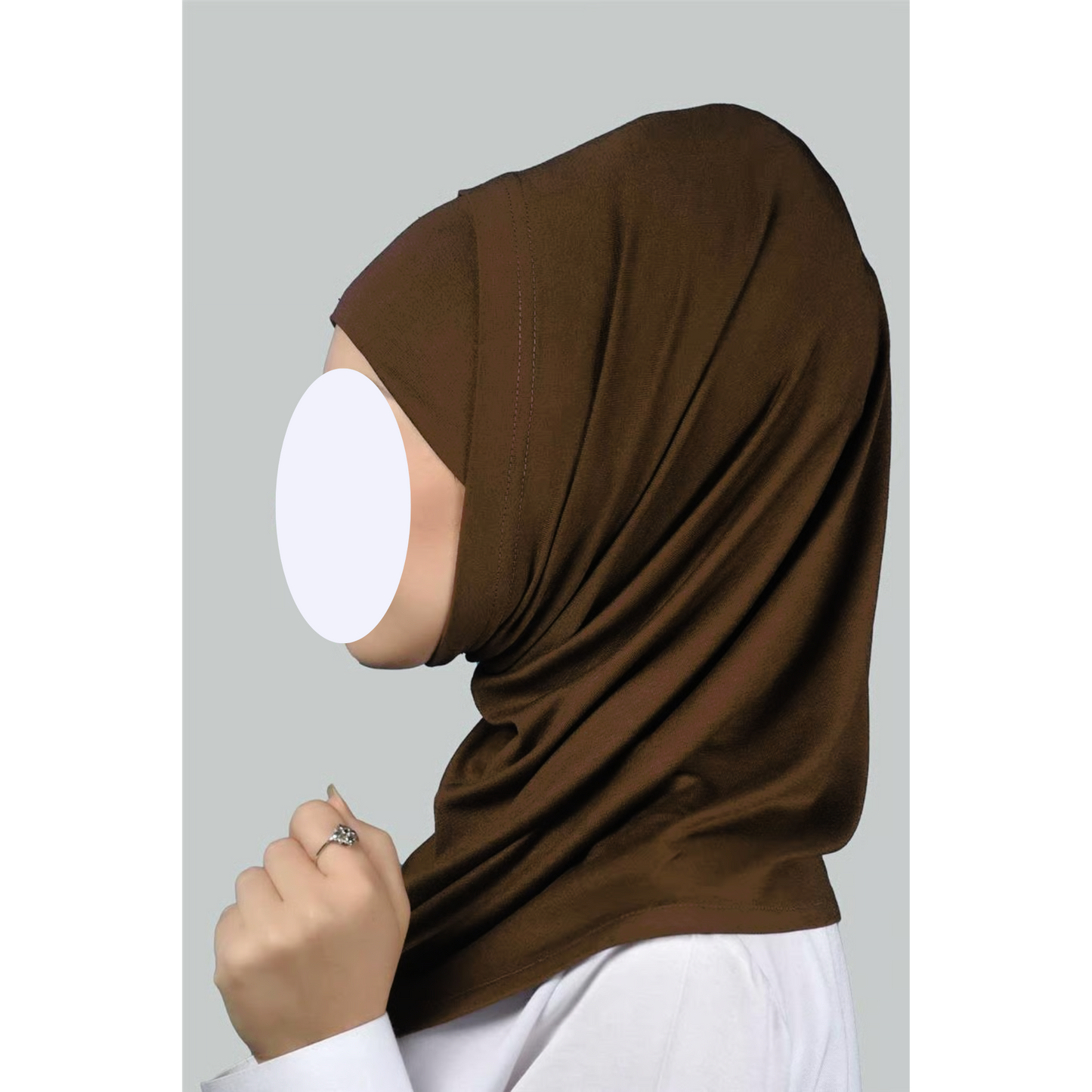 Brown Two-Piece Hijab (Adults)