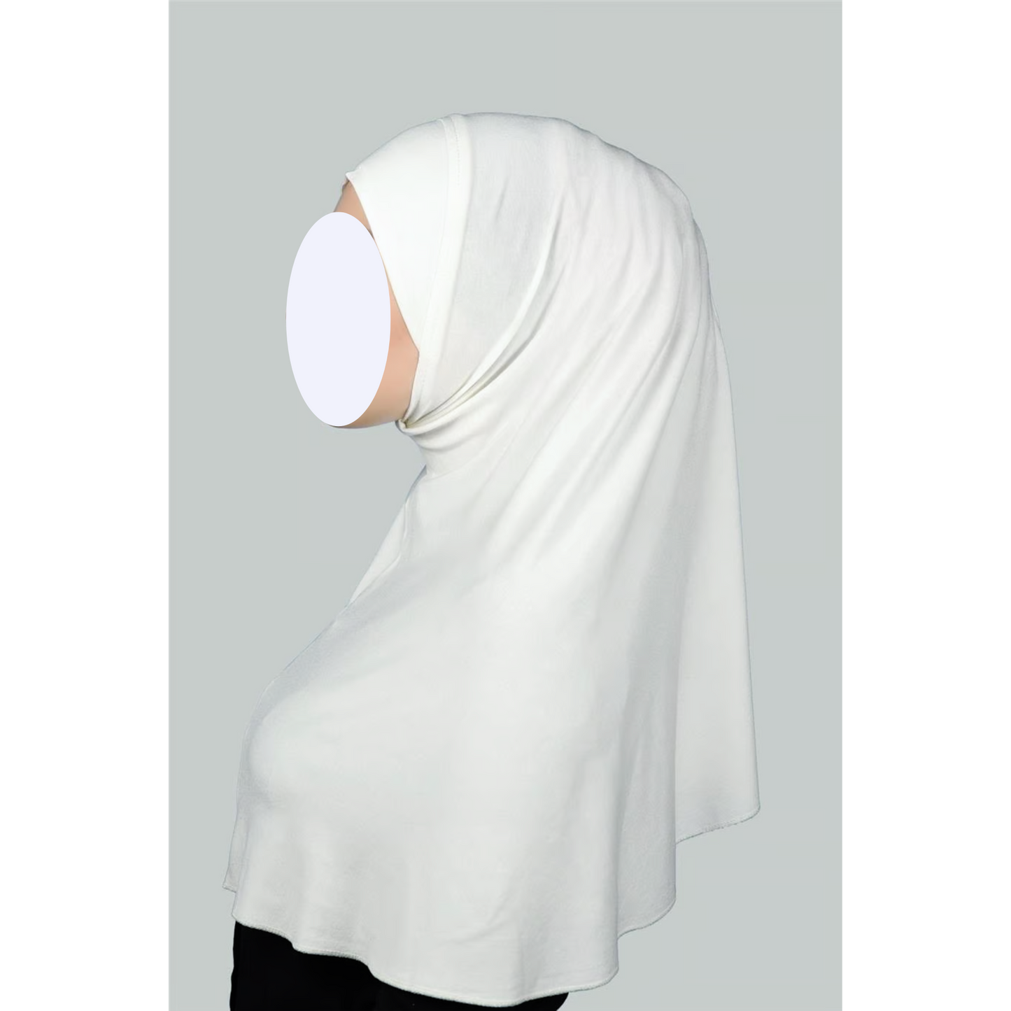 White One Piece Hijab XL (Adults)