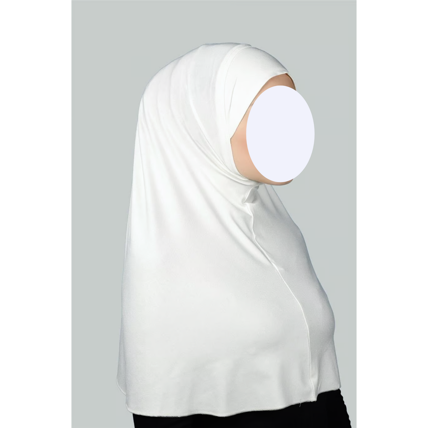 White One Piece Hijab XL (Adults)