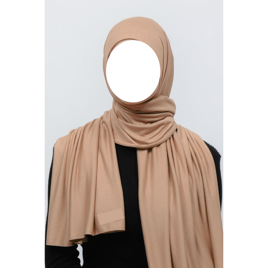 Dark Latte Jersey Hijab