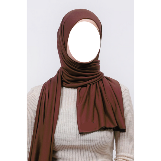 Brown Jersey Hijab