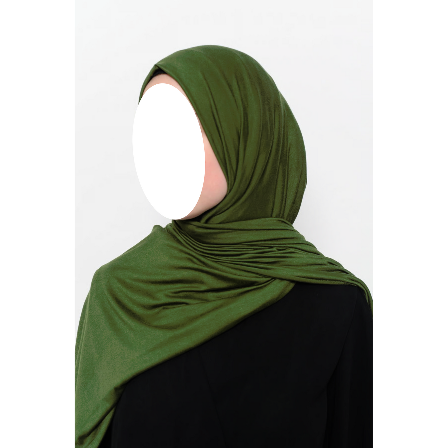 Olive Green Jersey Hijab