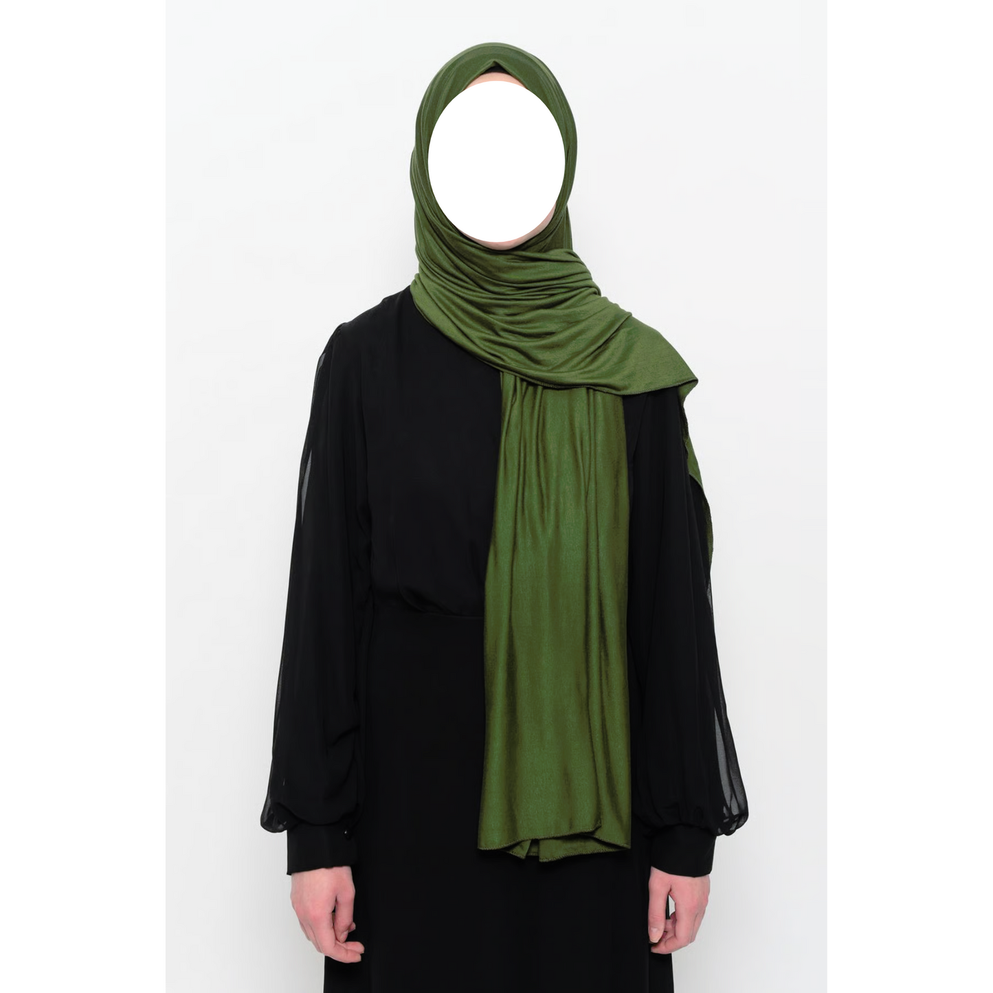 Olive Green Jersey Hijab