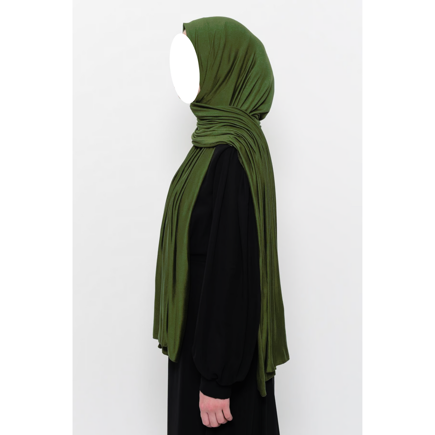 Olive Green Jersey Hijab