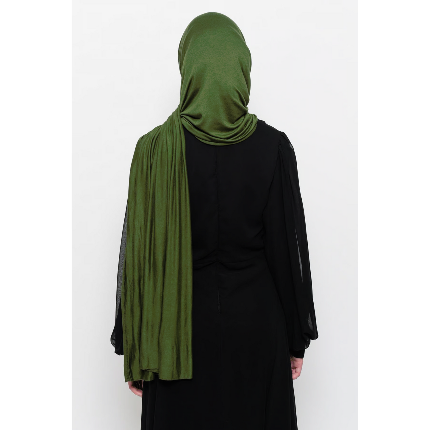 Olive Green Jersey Hijab