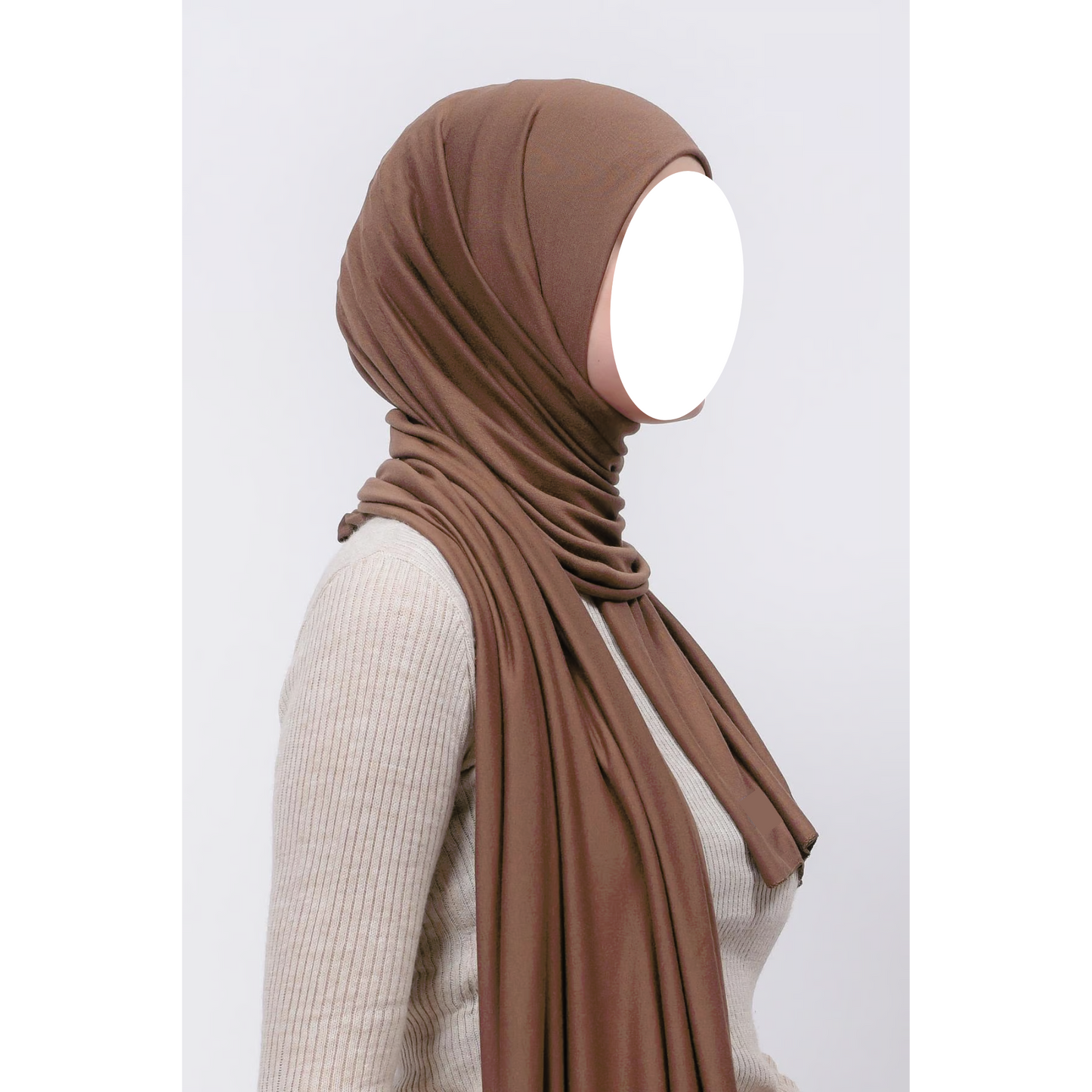 Hazel Brown Jersey Hijab