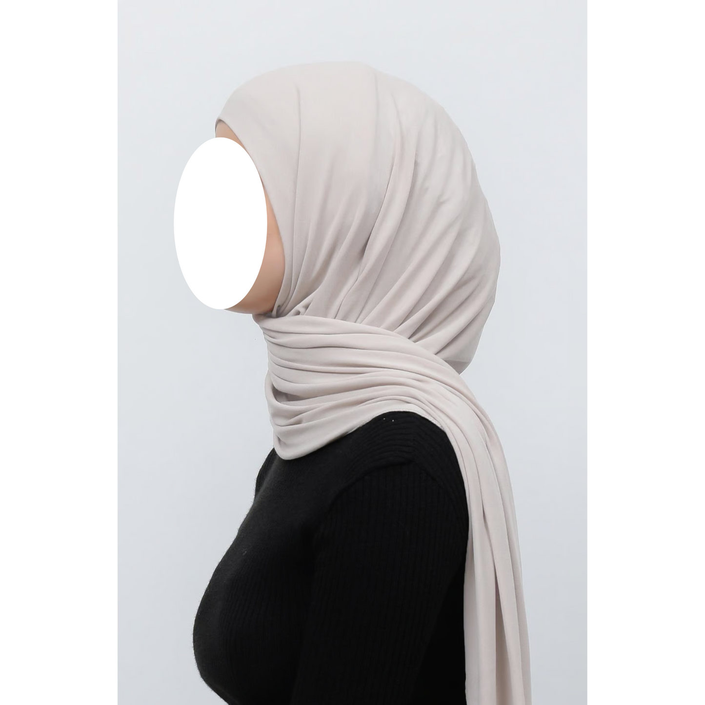 Light Beige Jersey Hijab