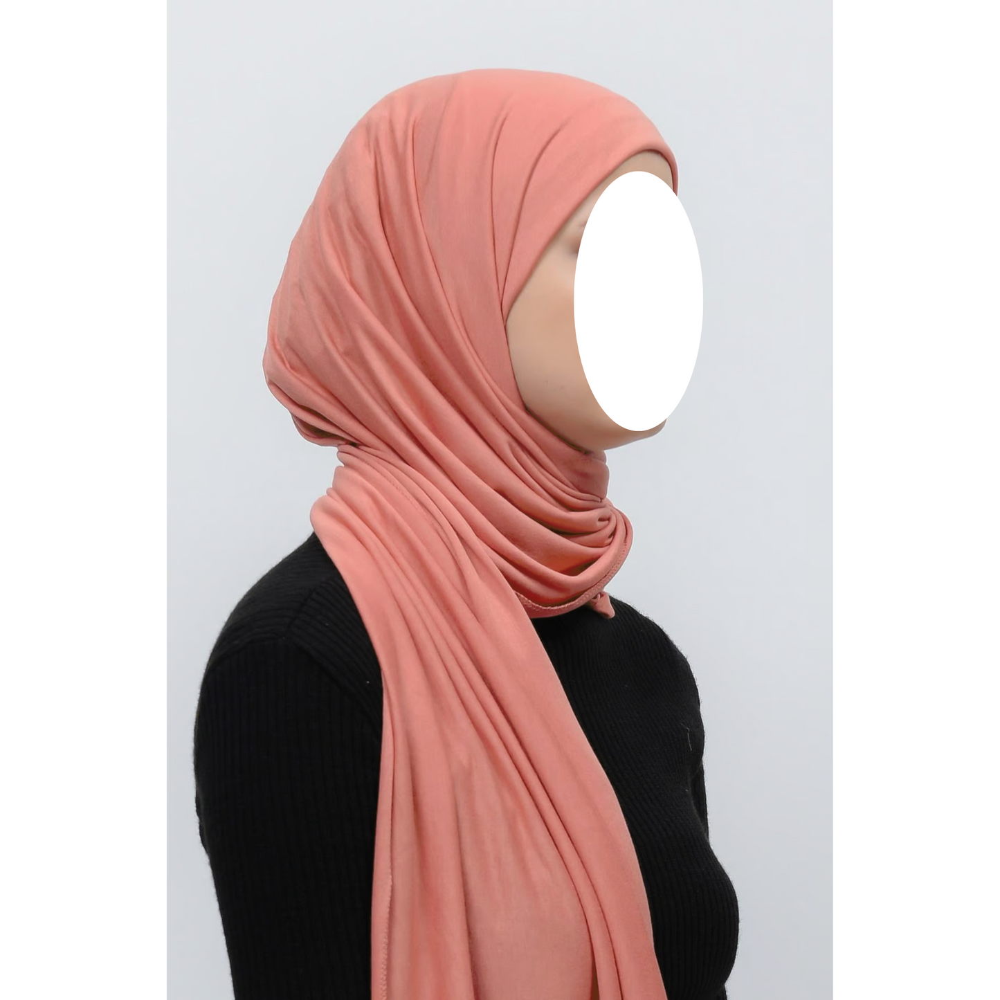 Salmon Jersey Hijab