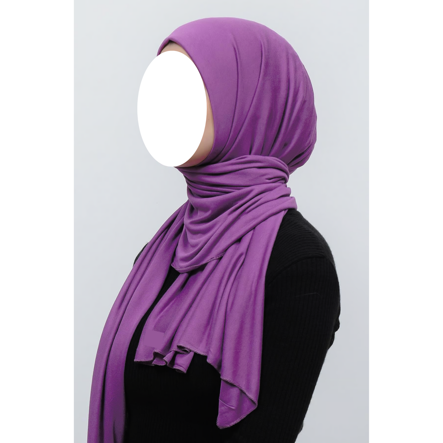 Purple Jersey Hijab