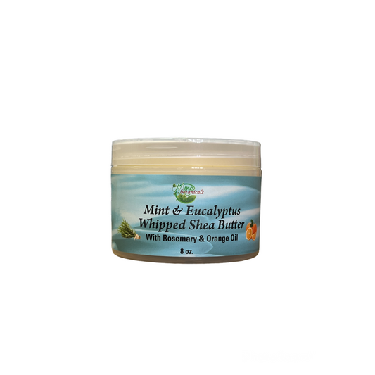 Mint and Eucalyptus Whipped Shea Butter 8oz