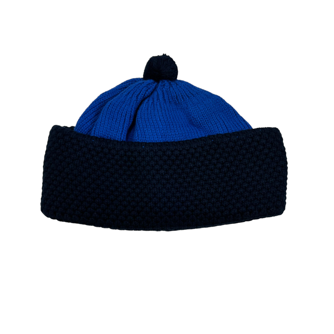 Navy and Royal Blue Winter Hat