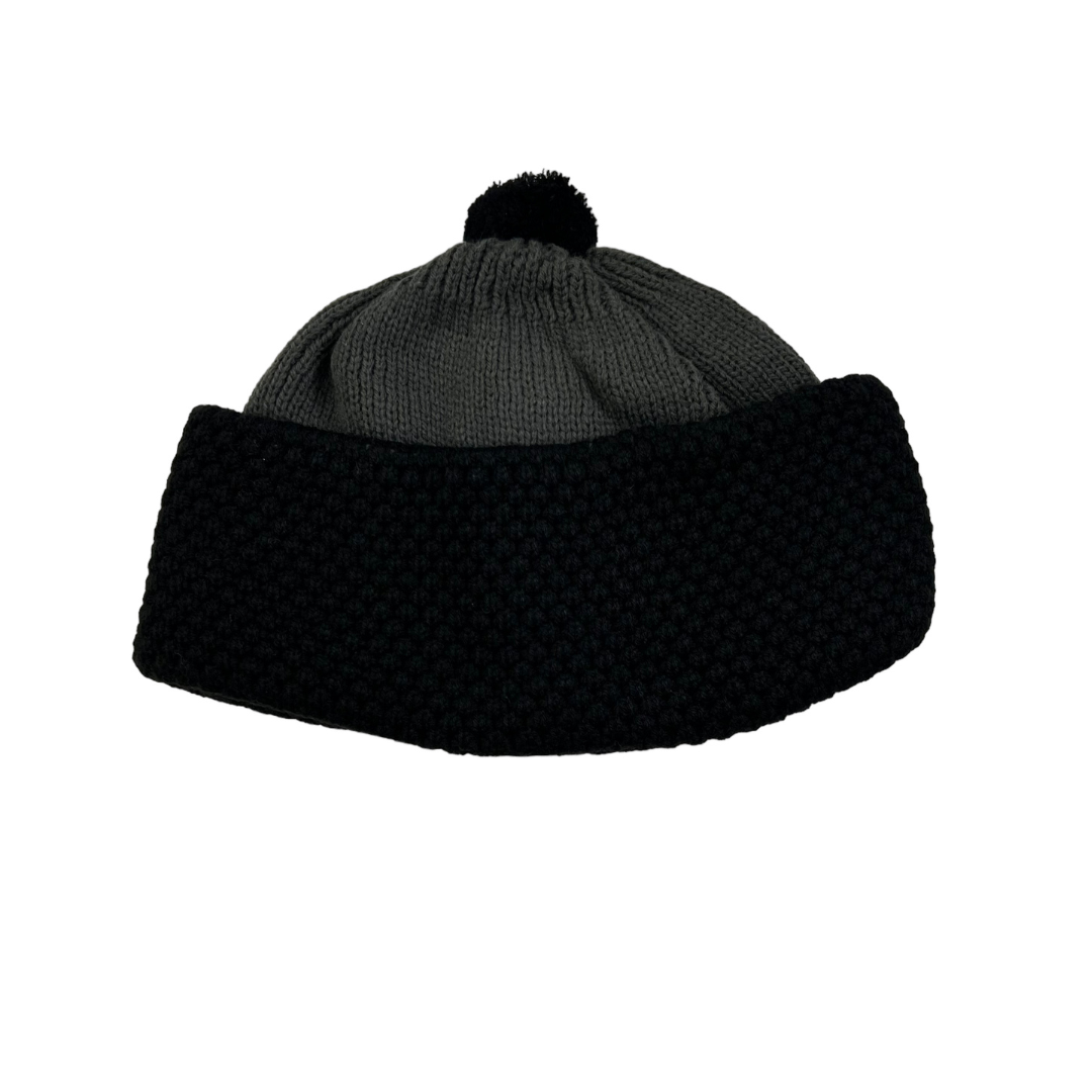 Charcoal and Black Winter Hat