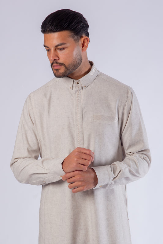 Desert Whisper Thobe - Elegant Designer Muslim Wear from London