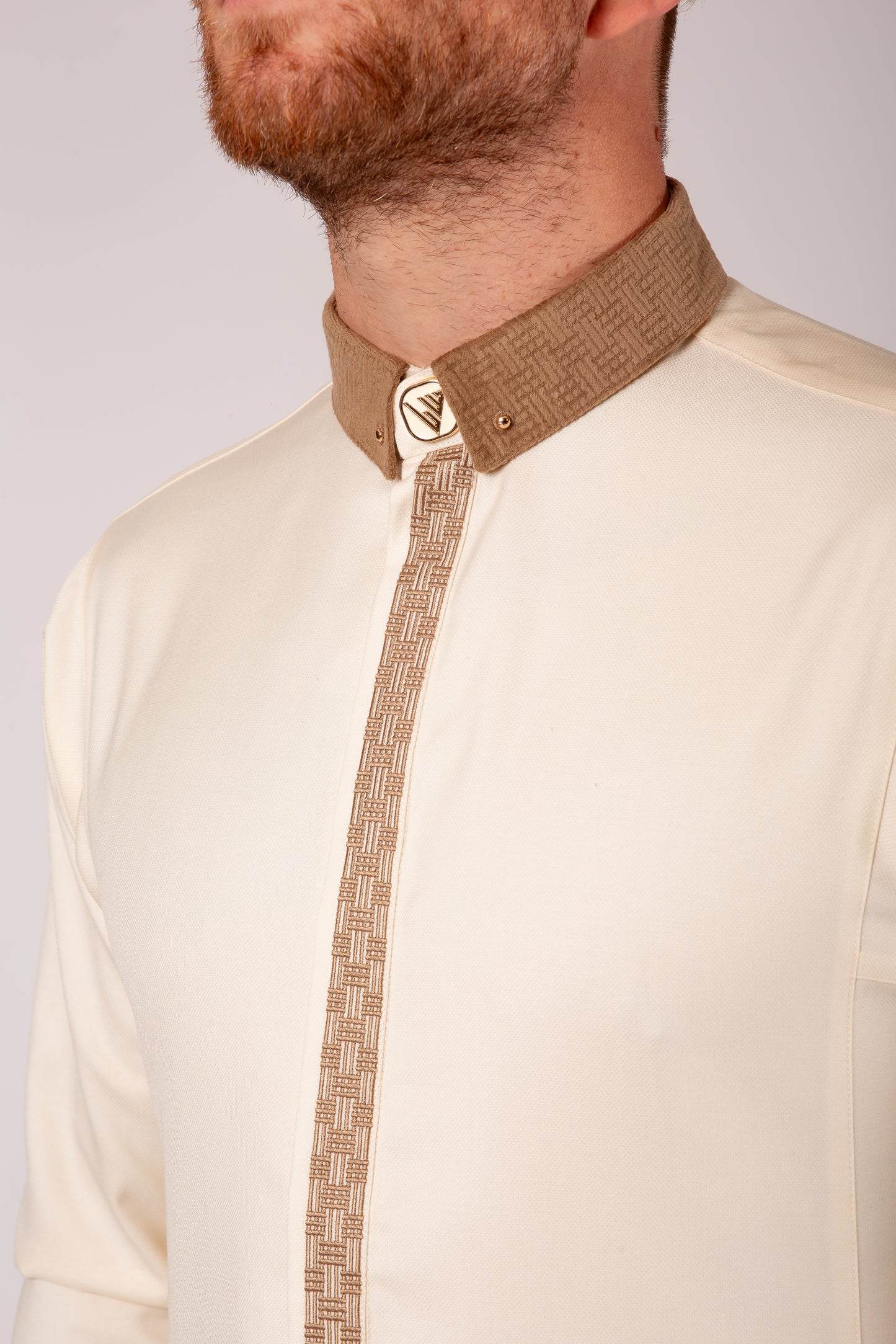 Latte Royale Thobe - Refined Designer Islamic Wear from London