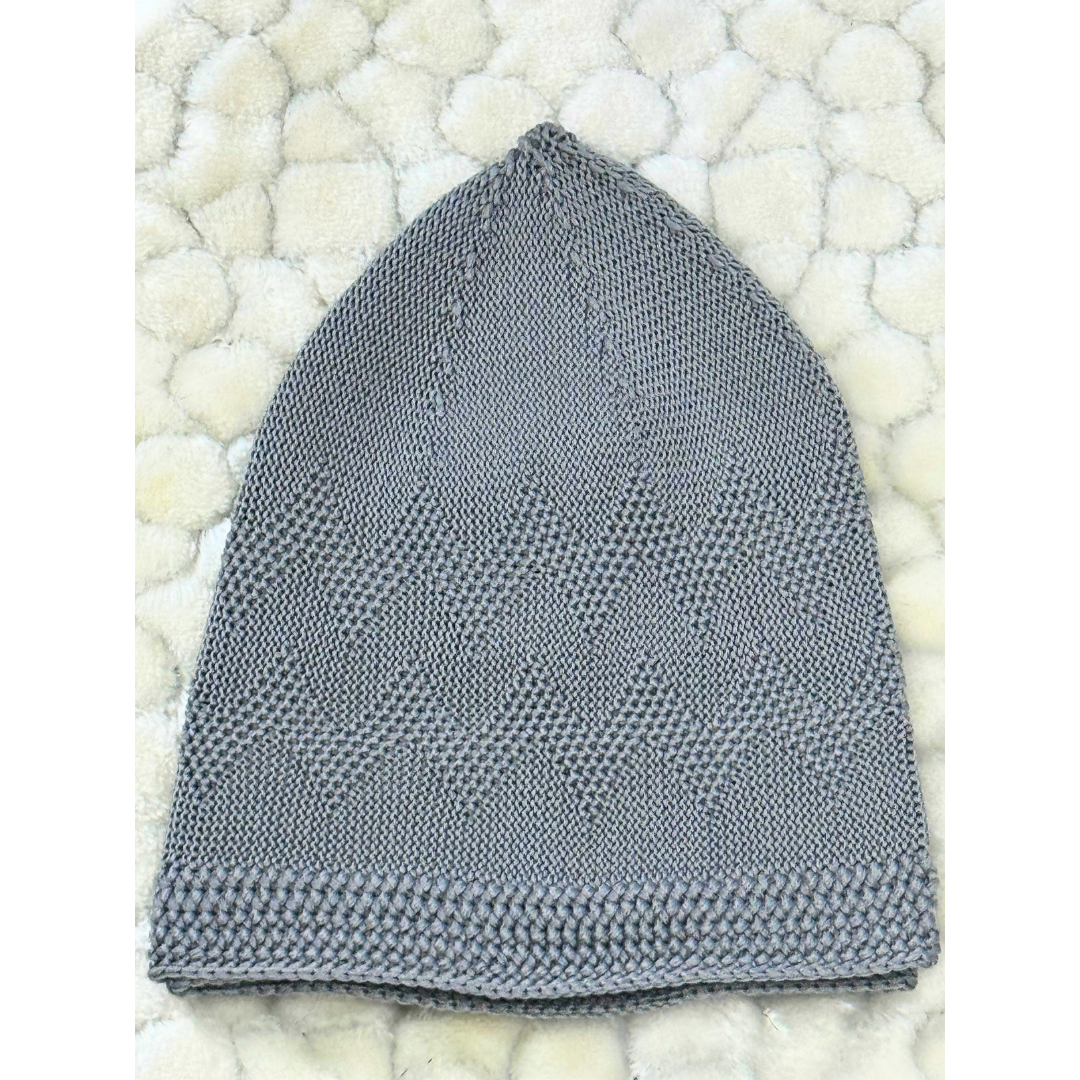 Zigzag Pattern Stretchy Kufi - Stylish and Comfortable Muslim Hat for All-Day Wear