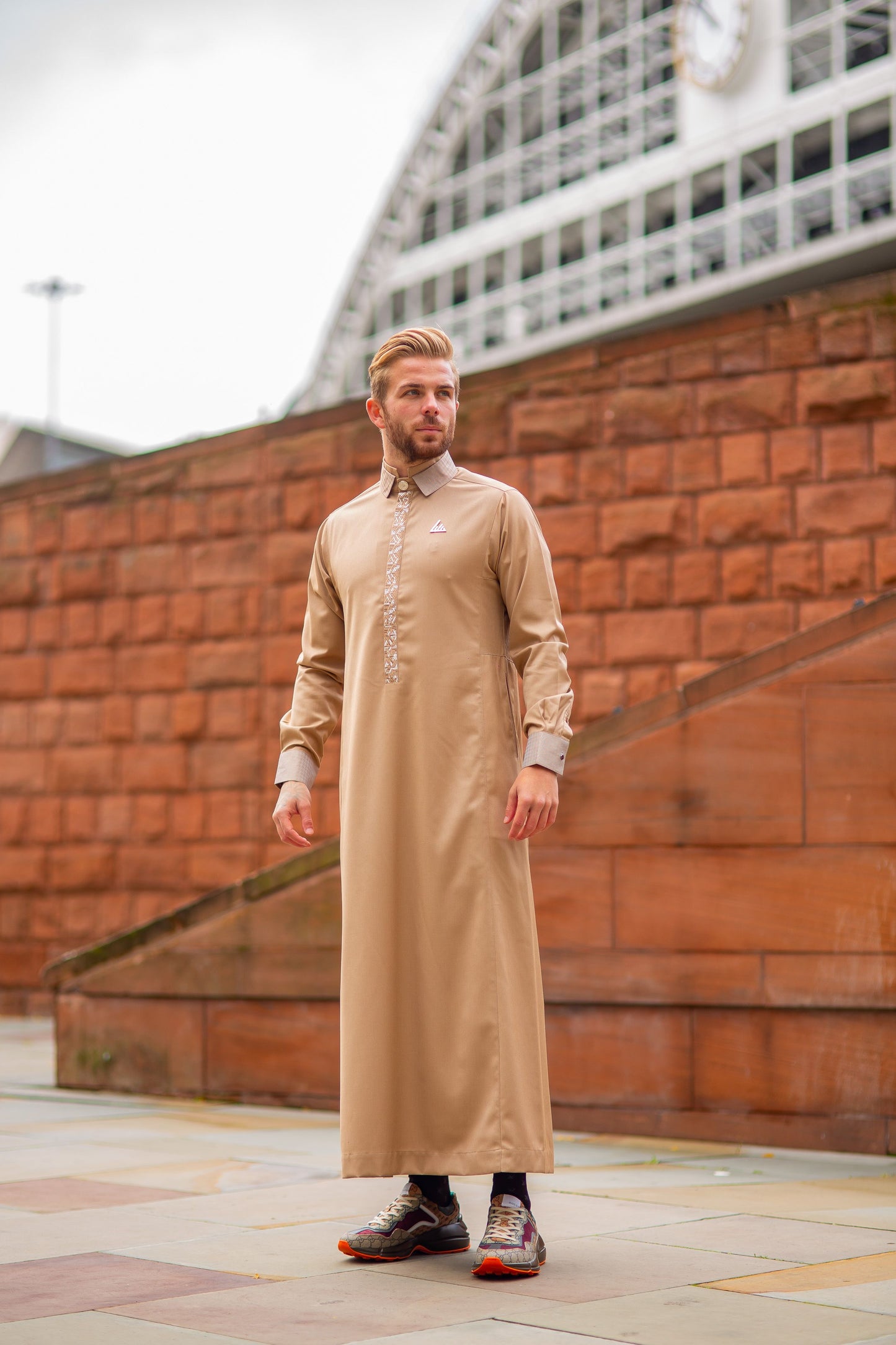 Beyond Beige Thobe - Elegant Designer Muslim Wear from London