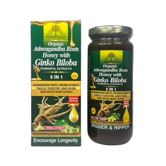 Organic Ashwagandha Roots Honey With Gingko Biloba