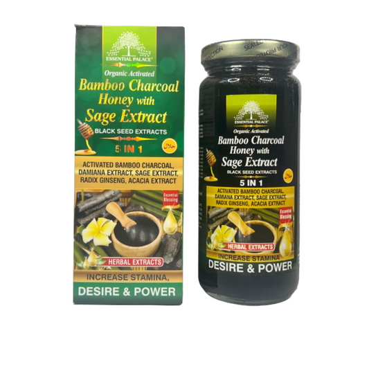 Organic Bamboo Charcoal Honey With Sage