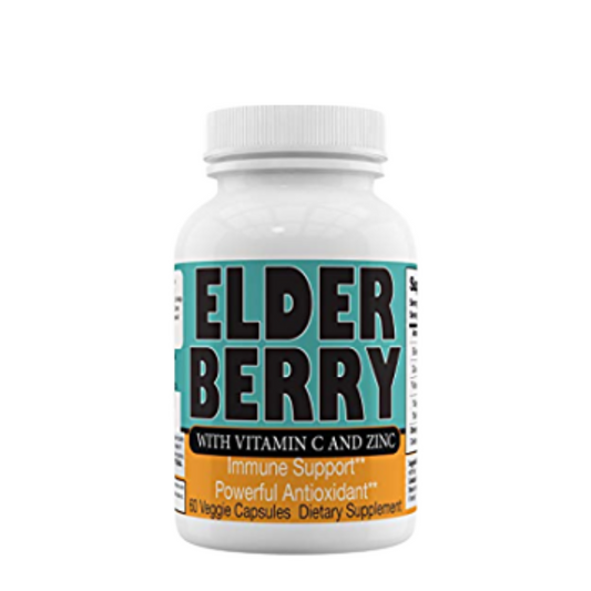 Elderberry with Vitamin C and Zinc (60 Capsules)