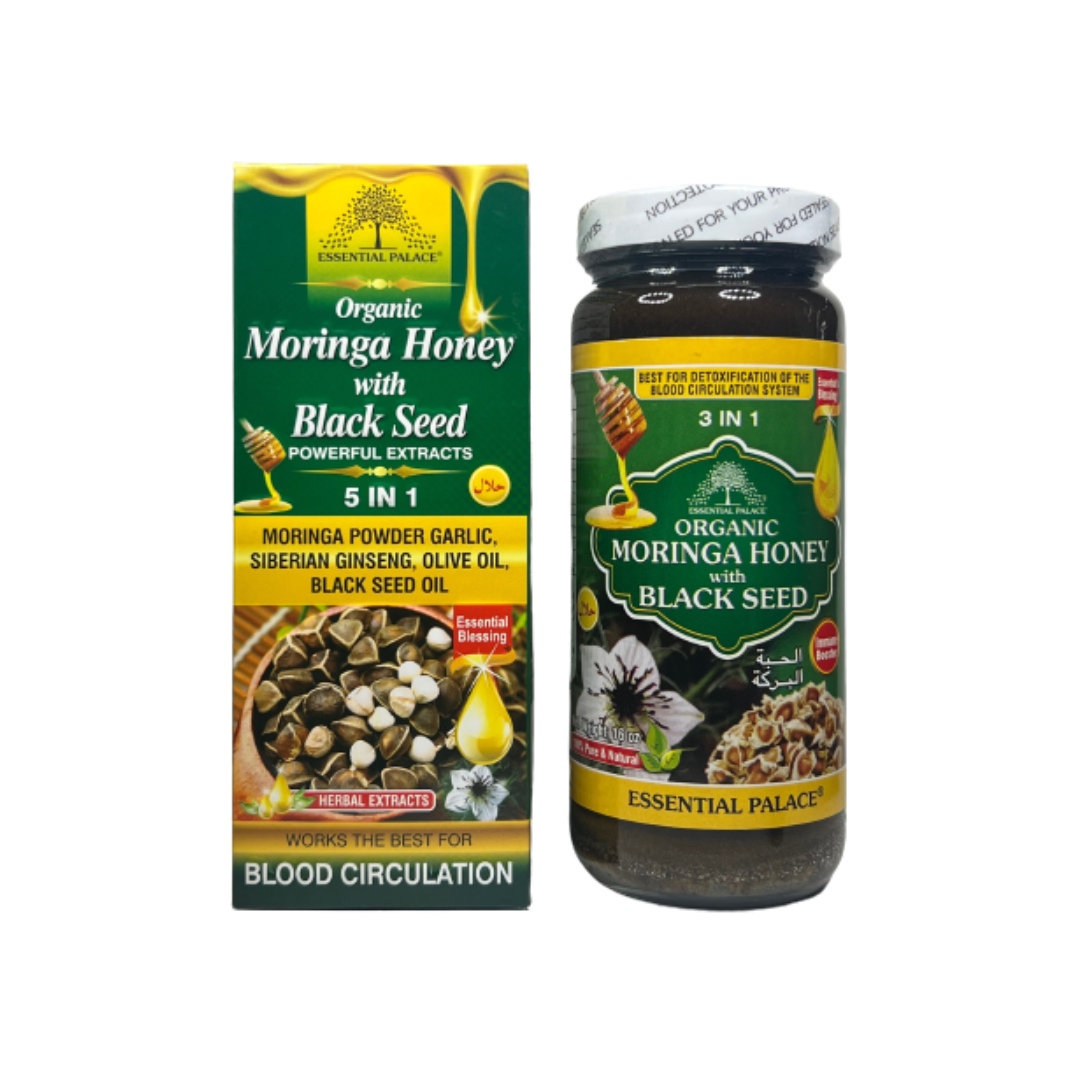 Organic Moringa Honey With Blackseed