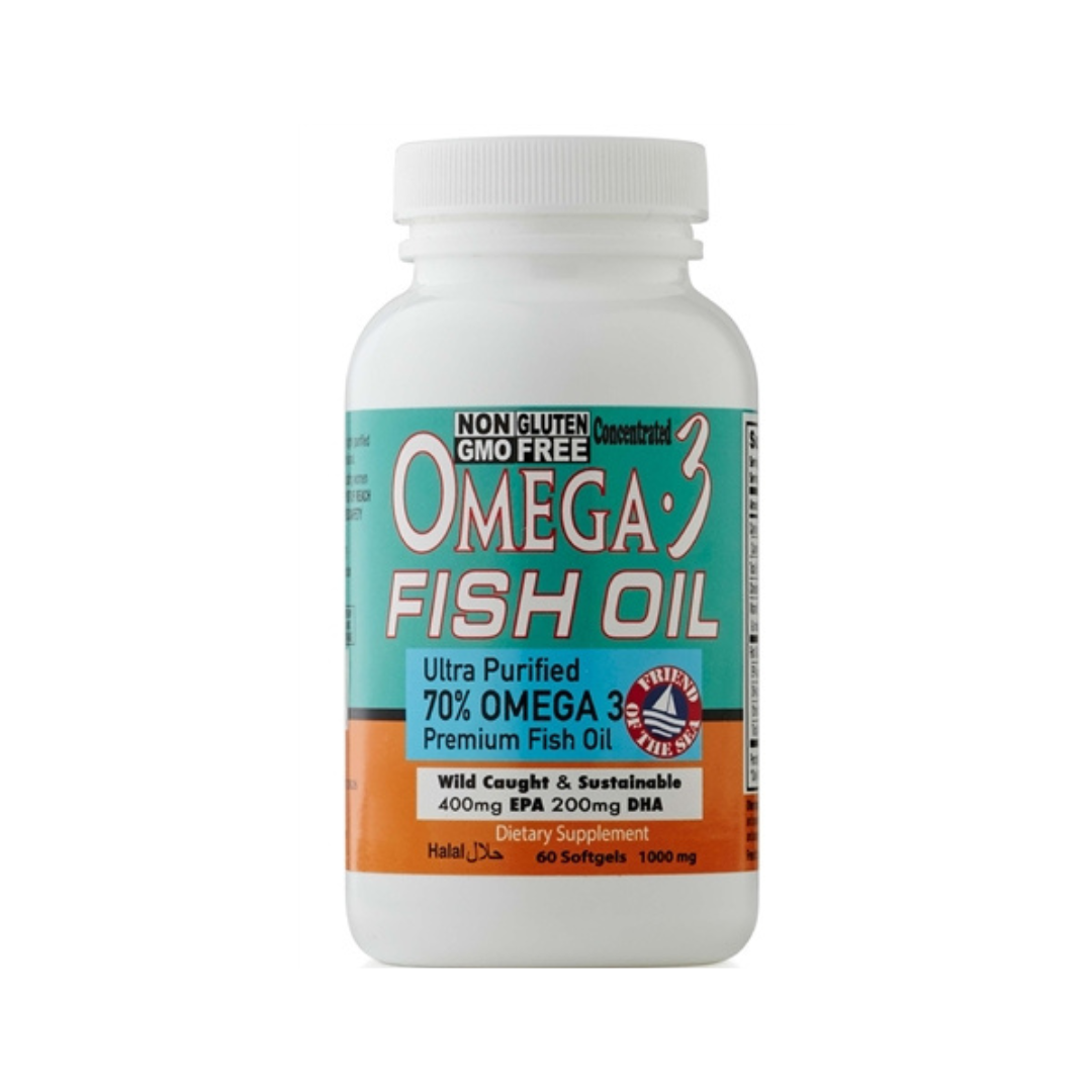 Omega-3 Fish Oil (60 Capsules)