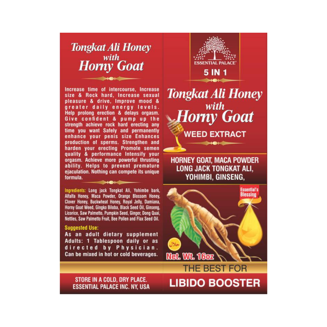 Organic Tongkat Ali Honey With Horney Goat