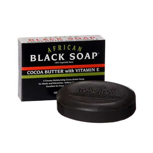 Black Soap with Cocoa Butter and Vitamin E Soap