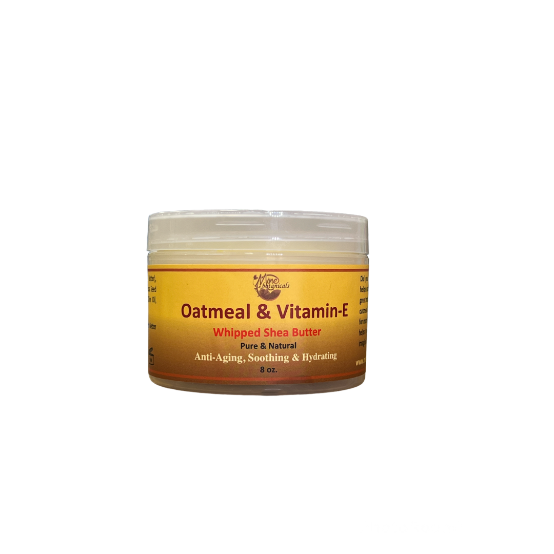 Oatmeal and Vitamin-E Whipped Shea Butter 8oz